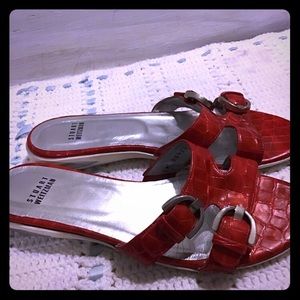 Durable Weitzman slide on sandals
